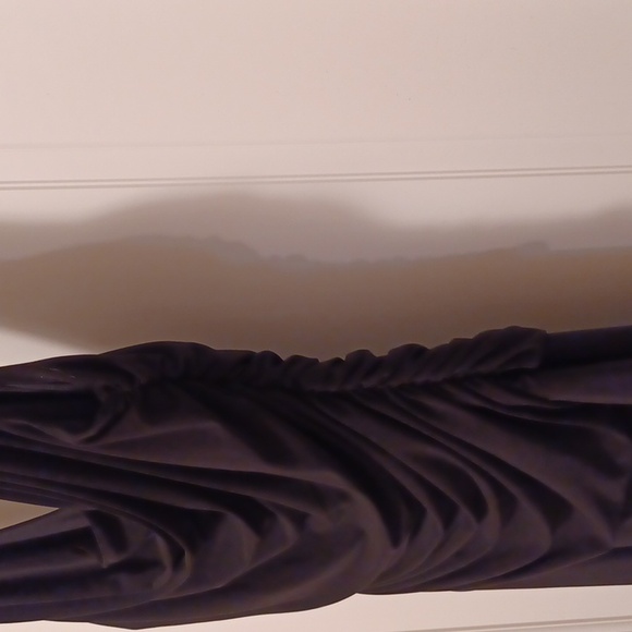 Black Draped Front Jumpsuit. Size 10. - Picture 6 of 7